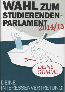 Плакат «Выборы в Студенческий парламент. Представительство твоих интересов!»