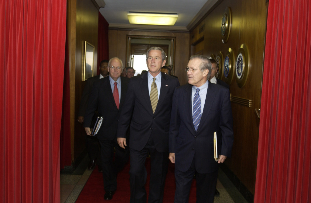 Неоконы: Буш, Чейни, Рамсфелд.